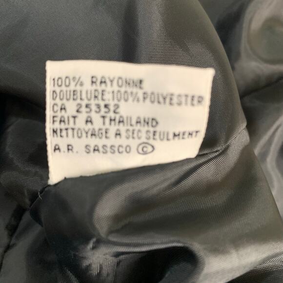 Vintage Le Suit Size 10 Double Breasted Blazer Jacket Plaid Blue Preppy Work - Picture 6 of 6